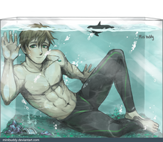 Makoto in The Fish Tank - Free!