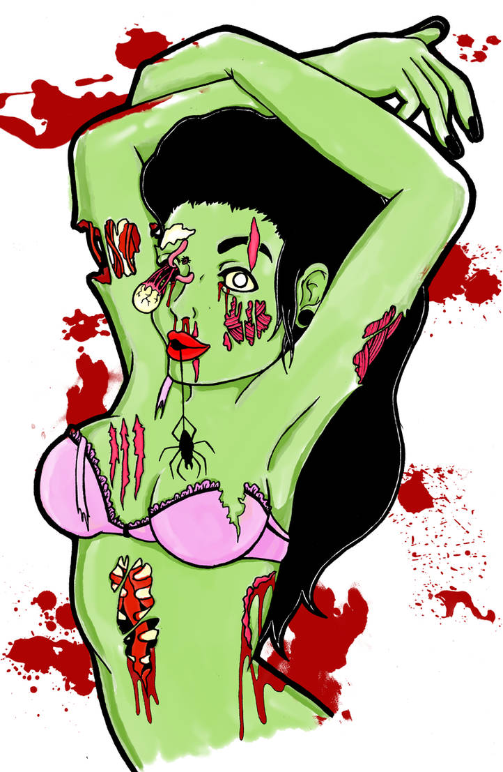 Zombie Stripper in colour