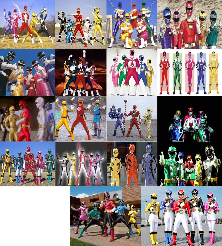 Power Rangers Teams Collage by TheWWEfan2020 on DeviantArt