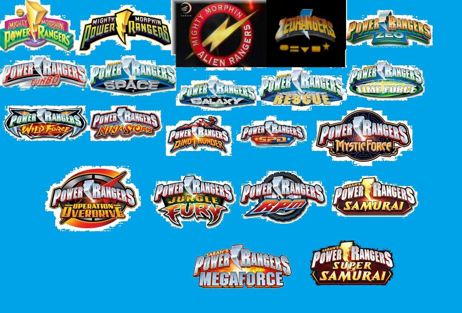 Power Rangers Origonal Logo Logotipo Original De Los Power Rangers Vintage Bandai Power Rangers