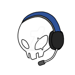 Skull With Headset