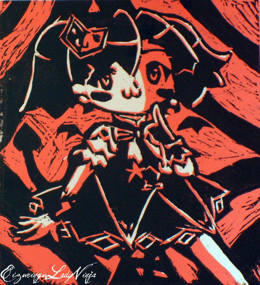 Anime girl ++lino print version++ by EizuringuLadyNinja on DeviantArt