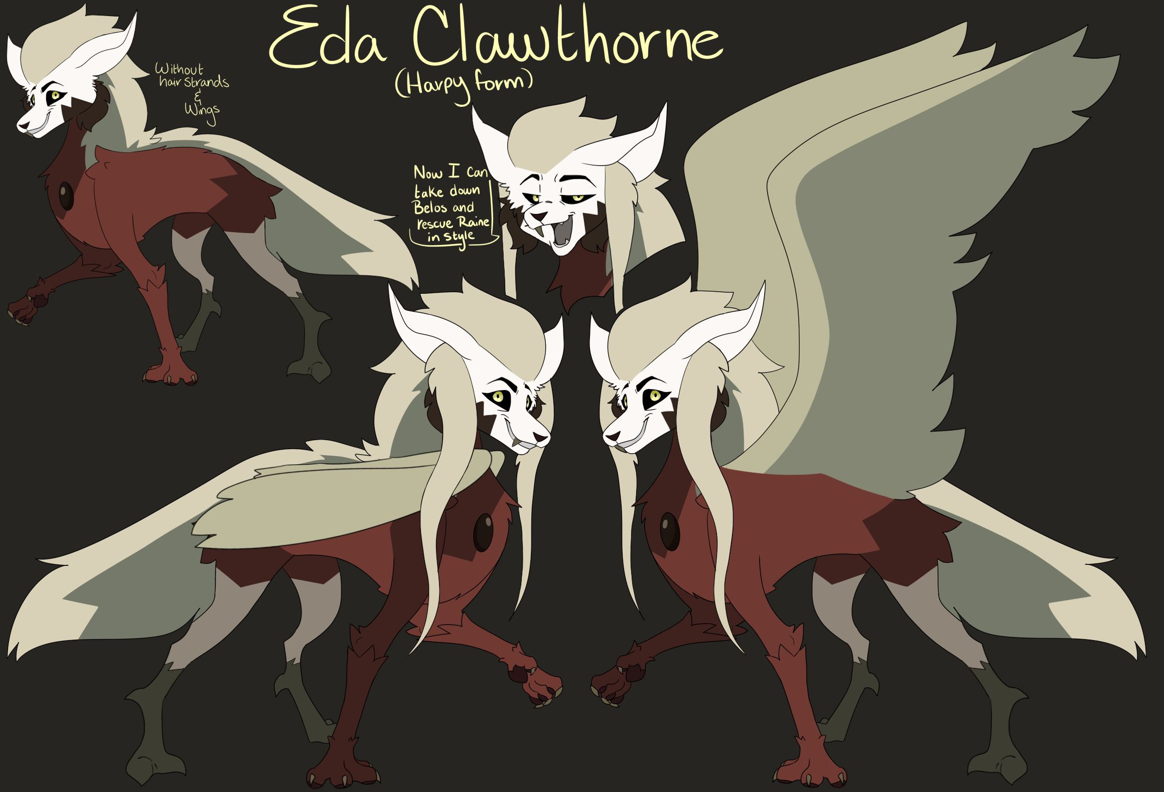 ArtStation - The Owl House- Eda Clawthorne (Harpy ver.)