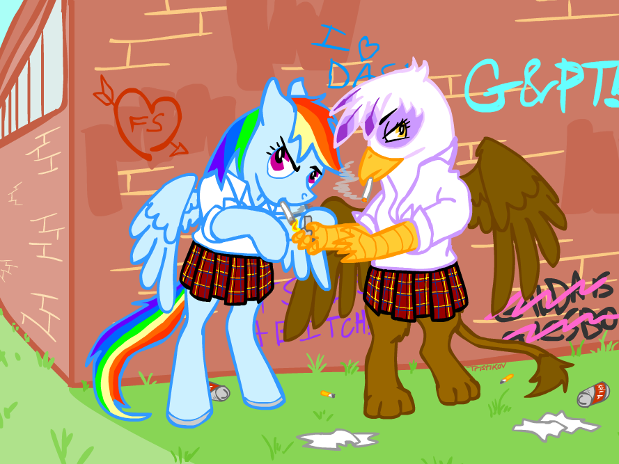 Ponyville High, RD and Gilda