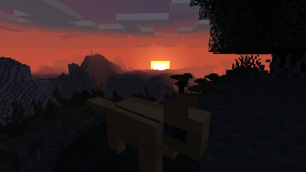 Sunset Base Minecraft the sunset by luke3468 on DeviantArt