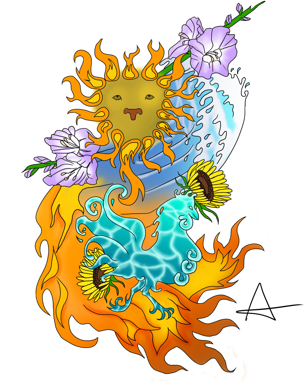Tattoo Design Commission by DarkSapphire117 on DeviantArt