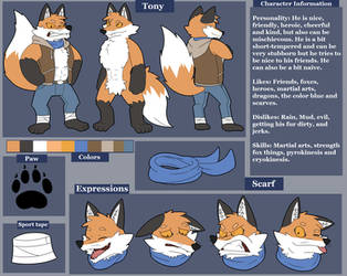 Tony the Fox Ref 2016 by Glassesgator