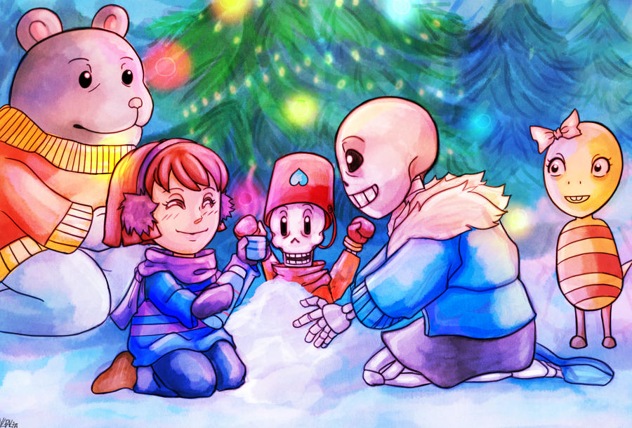 Snowdin Snow Pattern Fun in Snowdin by Ylfalita on DeviantArt