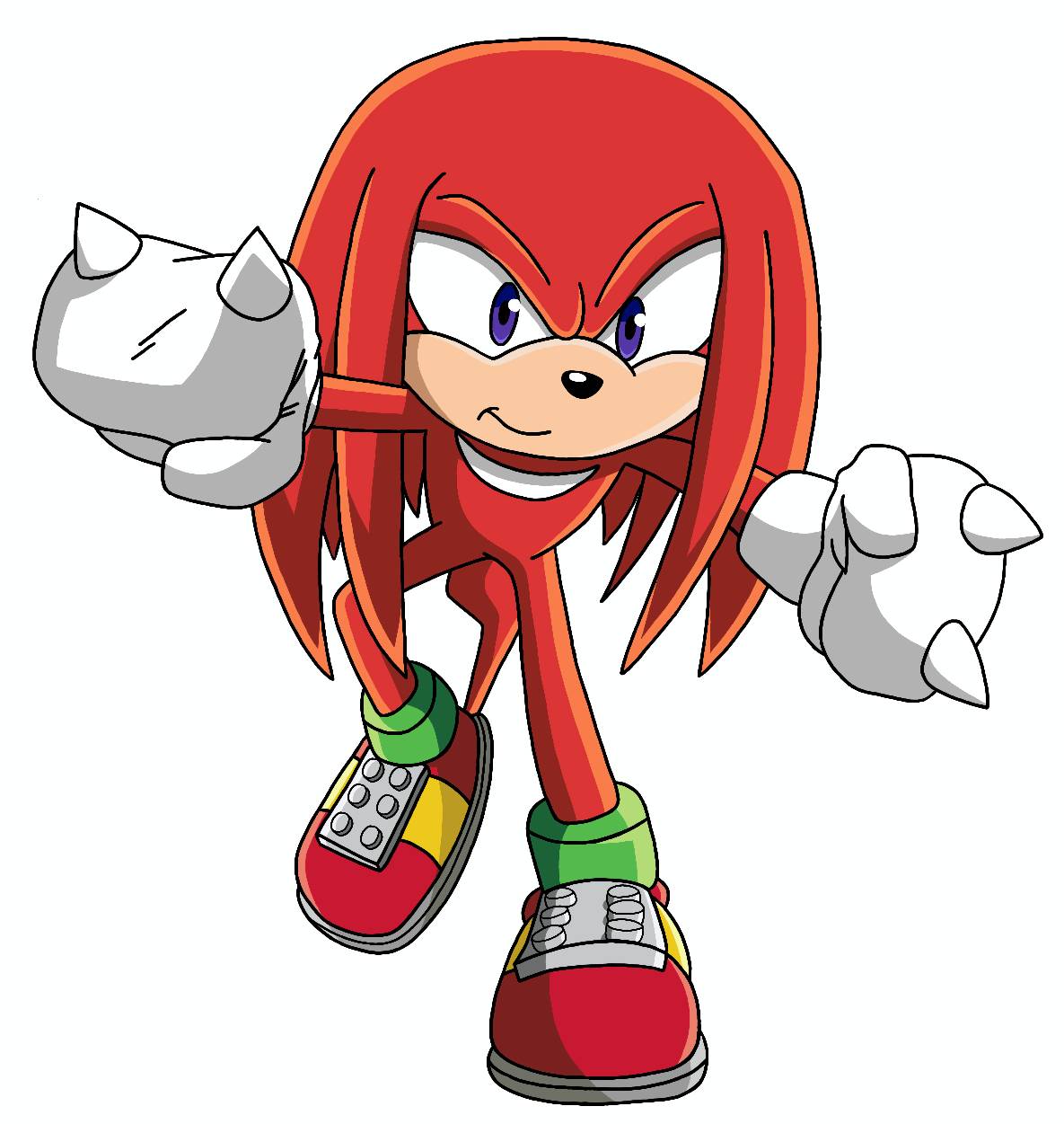 Sonic Rivals Knuckles Layout Sonic Rivals - Knuckles render (Sonic X style) by SonicXLoquendo on ...