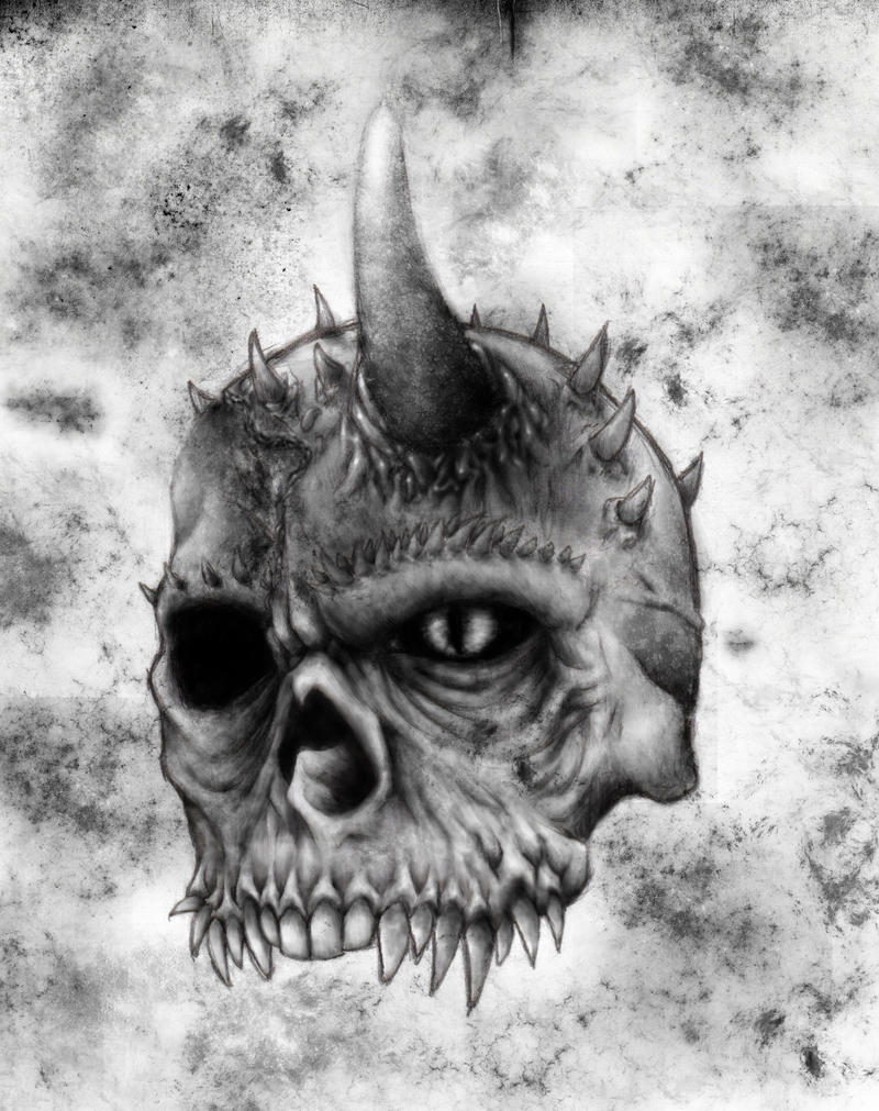 Decaying Devil Skull Tattoo by ArthurBCole on DeviantArt