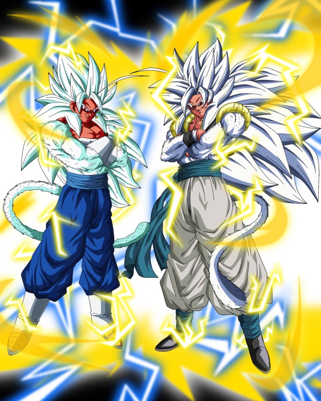 Ssj5 Vegito ssj5 y Gogeta SSJ5 by CarlosXXd on DeviantArt
