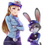 D'va Officer And Judy Hopps