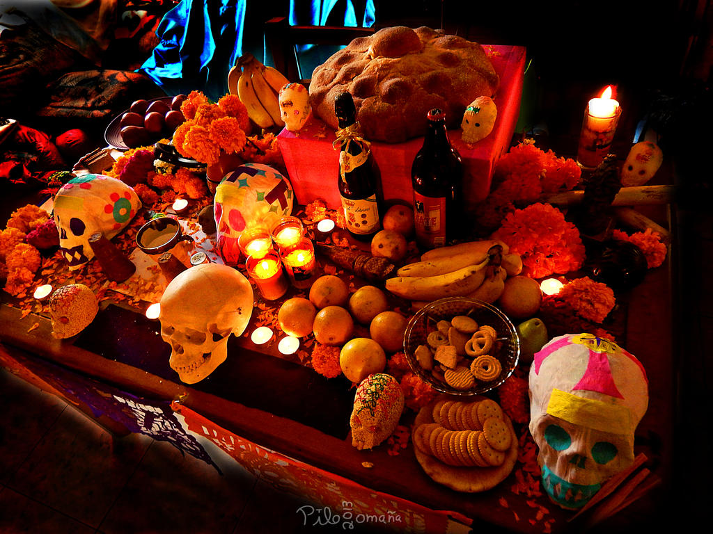 My Day of the Dead altar by photo-tlacuilopilo on DeviantArt