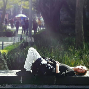 Girl resting at Mexico City