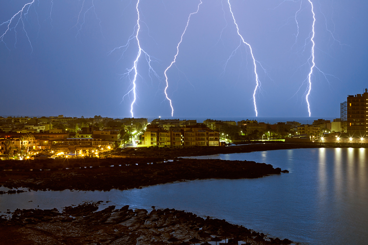 Lightning over Colonia de Sant Jordi