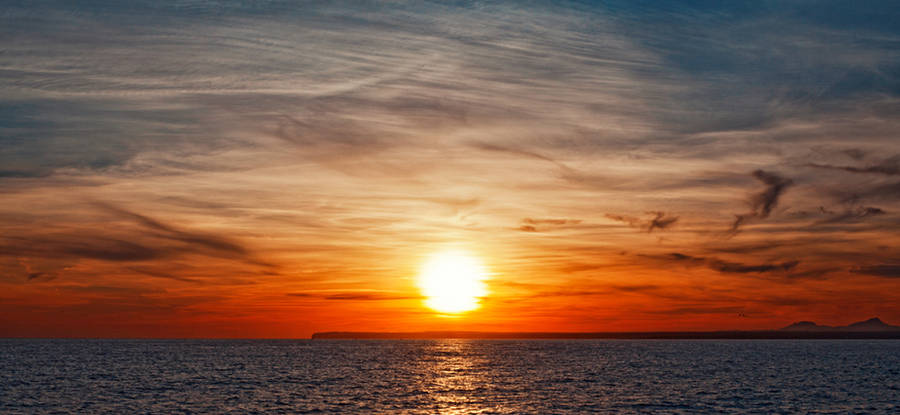 Sunset above the Mediterranean Sea by LukasSowada