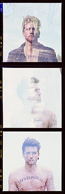 Double exposure film strip with Danny Schafer