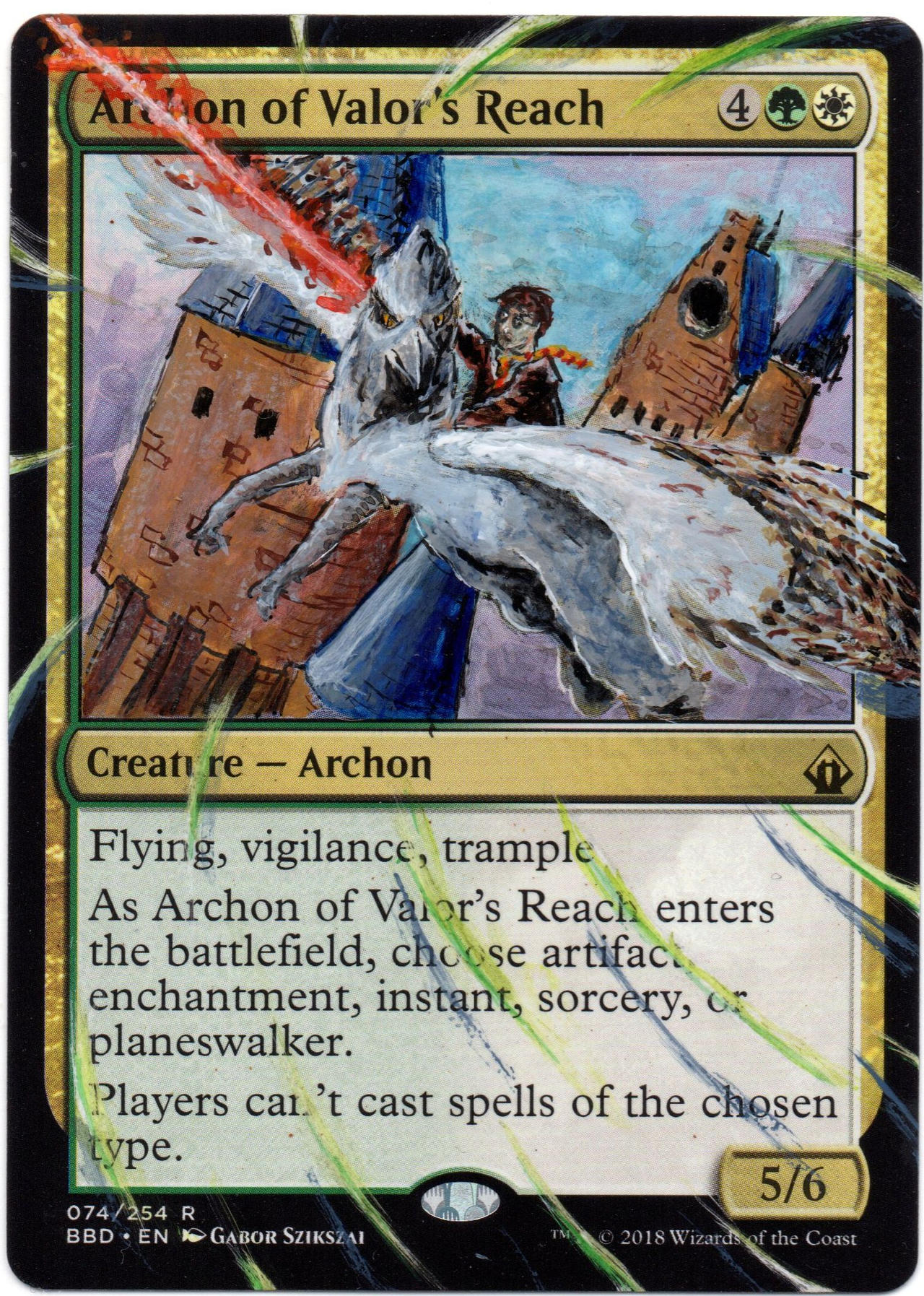 Alteration 040 - Archon of Valor's Reach - by pbourumeau DeviantArt