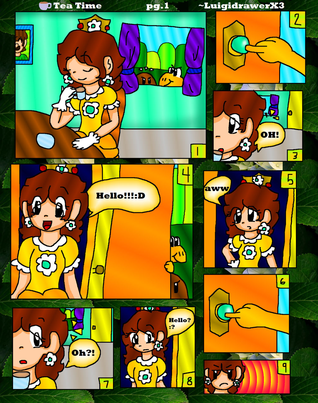 Mario: Tea Time pg.1 by AkiraHoshi-chan on DeviantArt
