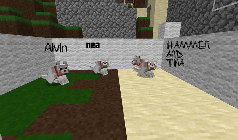 My wolves in Minecraft by Gorteen on DeviantArt