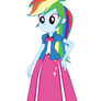 Rainbow Dash In Sparkle's Outfit Form