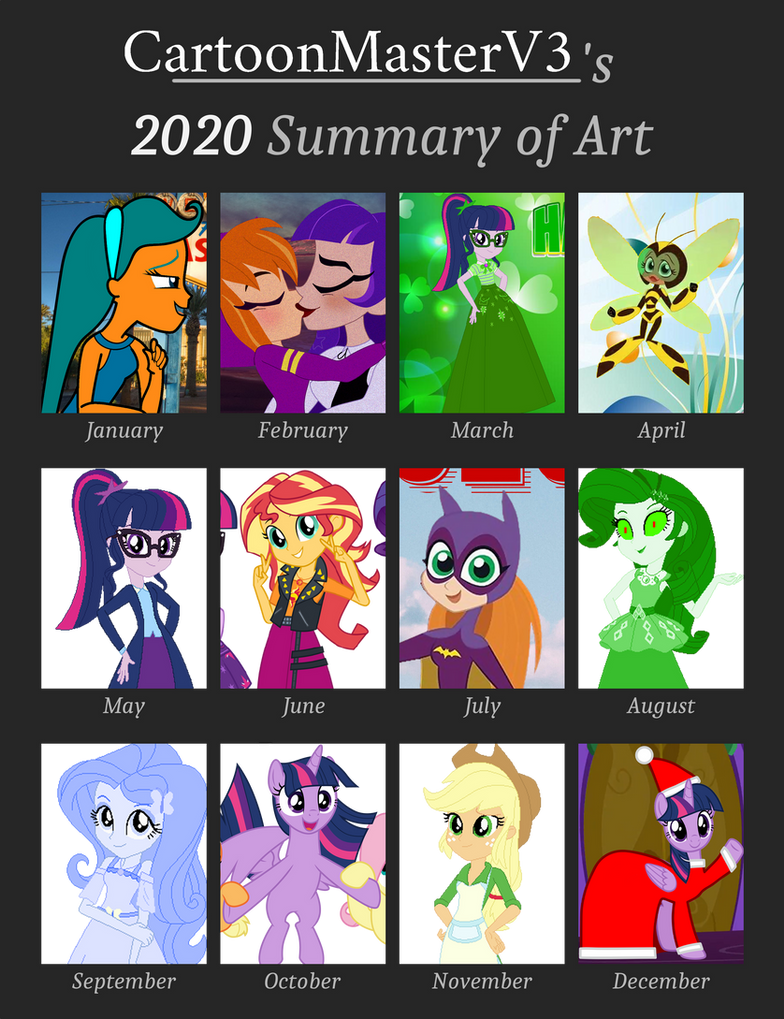 My 2020 Summary Of Art by CartoonMasterV3 on DeviantArt