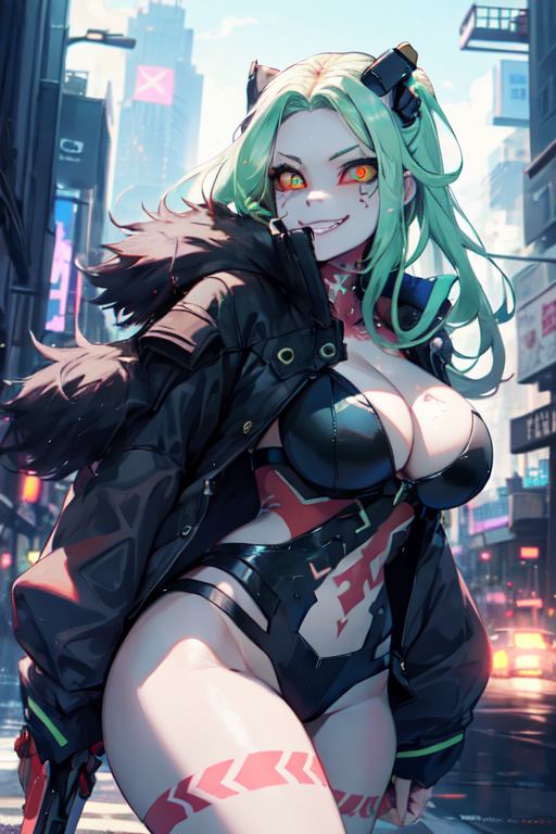 Android female anime cyberpunk edgerunners by the666goat on DeviantArt