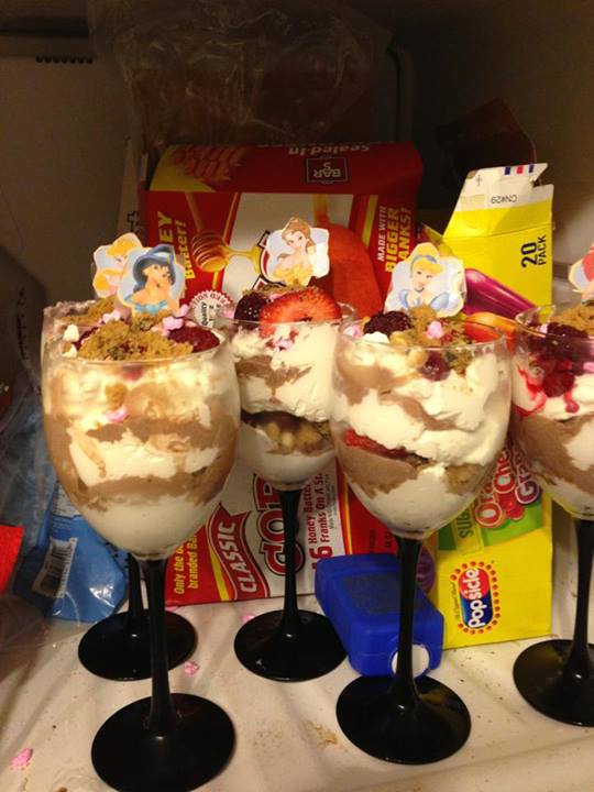 Disney Princess Parfaits I made