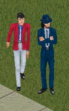 Lupin and Jigen Sims