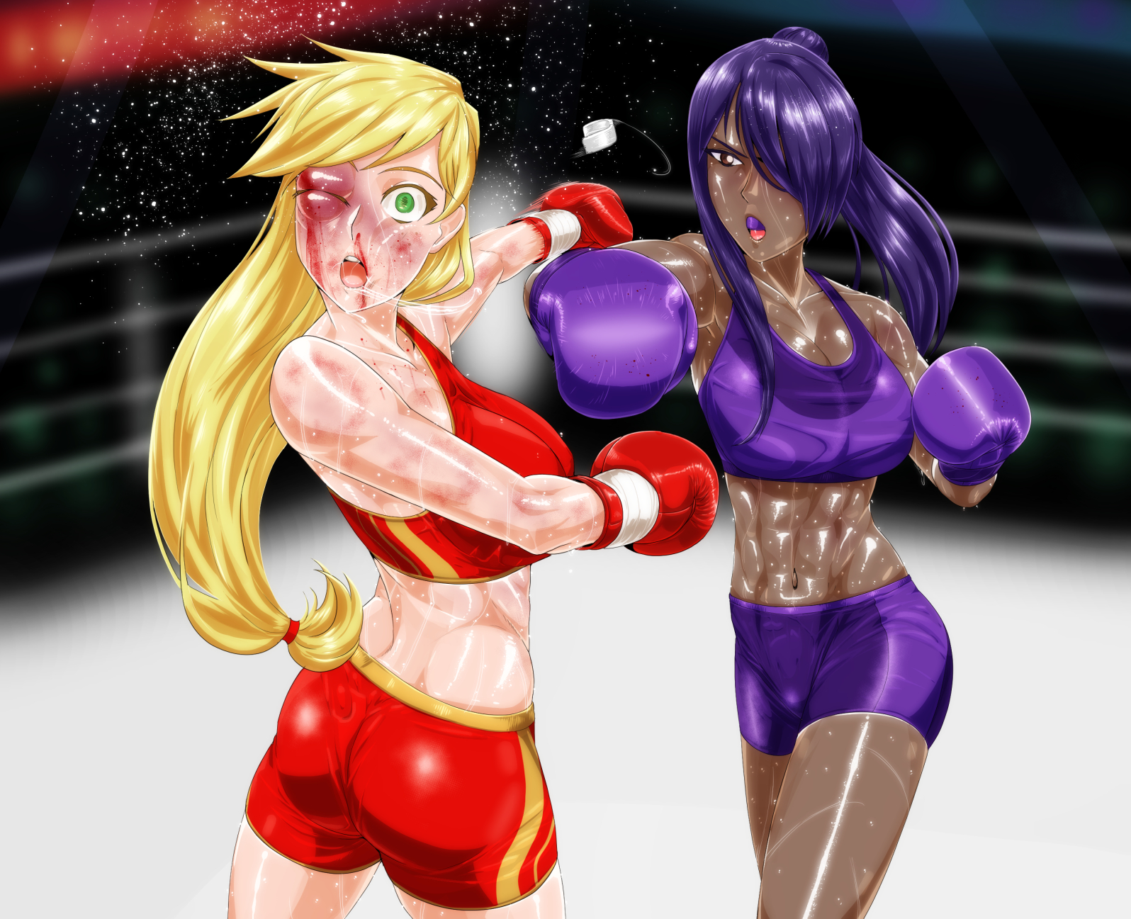 [Commission] Applejack vs Madonna