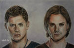 Sam and Dean Winchester from Supernatural by Julia-R-Ch