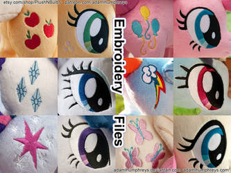 Mane 6 Embroidery Design Value Pack (Photo Ref)