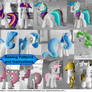 Mane 6 Pony Mane and Tail Patterns!