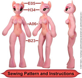 Female Anthro Pony Mare Plushie Pattern 23