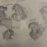 Another Round of Godzilla Drawings
