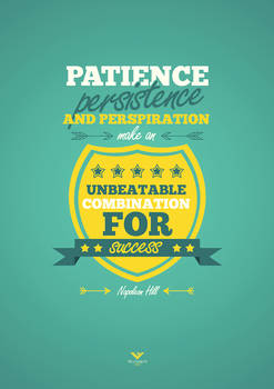 Patience, persistence and perspiration ...