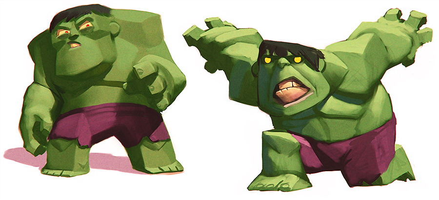 Disney Infinity Hulk (early concepts)