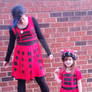 Mother-Daughter Dalek photo shoot