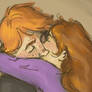 Ron and Hermione Kiss