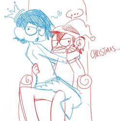 christmas with harry X c0ke fan art yaoi by iamCoffee964