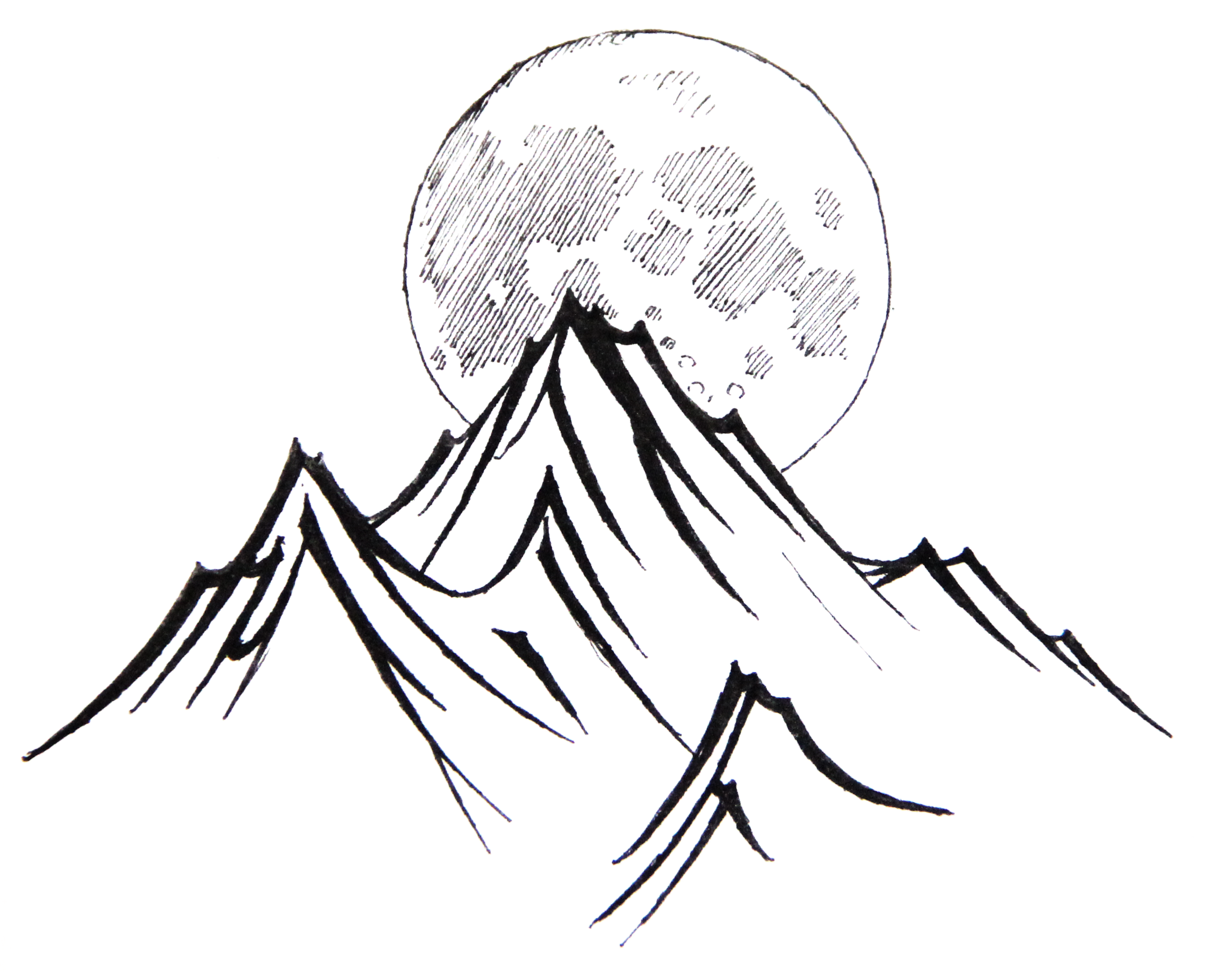 Moonlight mountains by Haleryan on DeviantArt