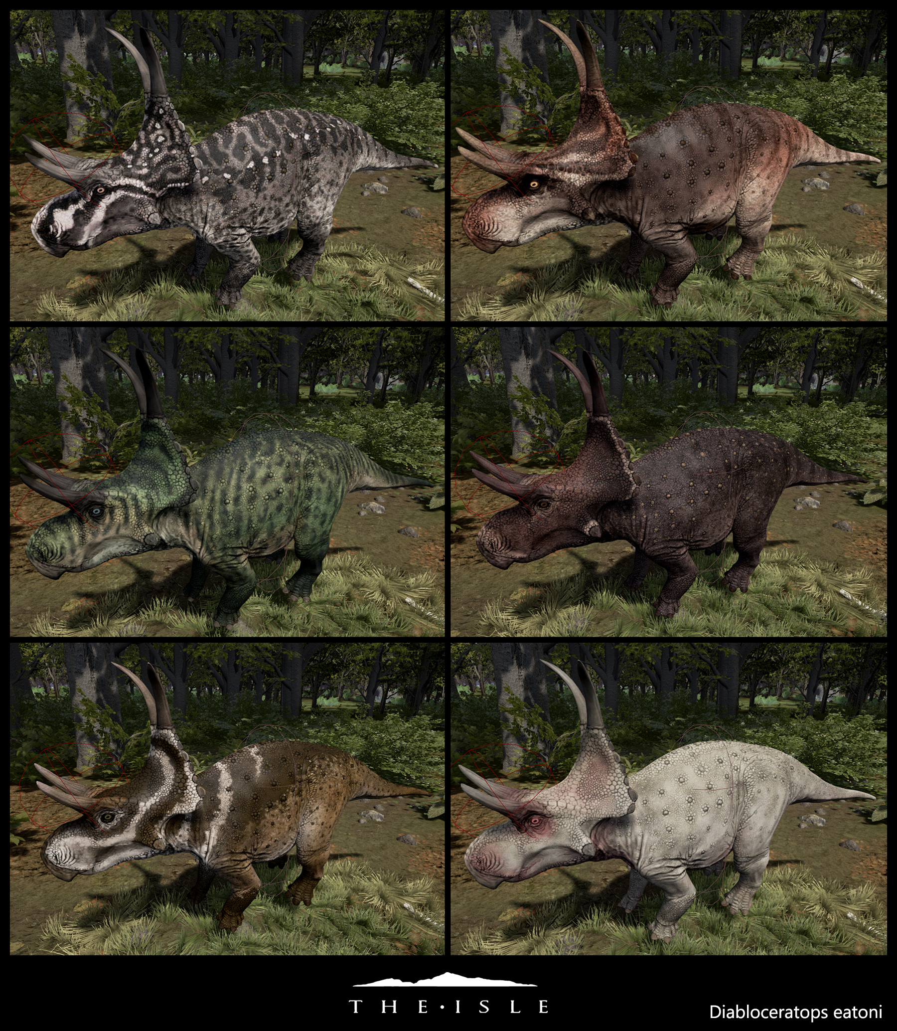 The Isle - Diabloceratops Skins