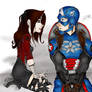 Scarlet Witch and Captain America