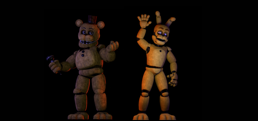 Fredbear and spring bonnie by fnafking1987x on DeviantArt