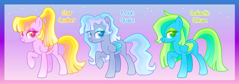 MLP Sparkly Space Adoptables: 3/3 SOLD