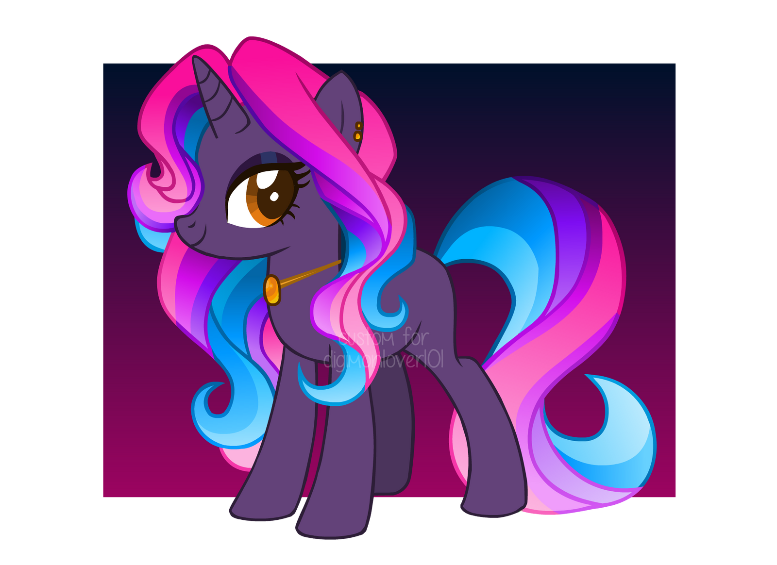 MLP Unicorn Custom for Digimonlover101 by Chiwowza on DeviantArt