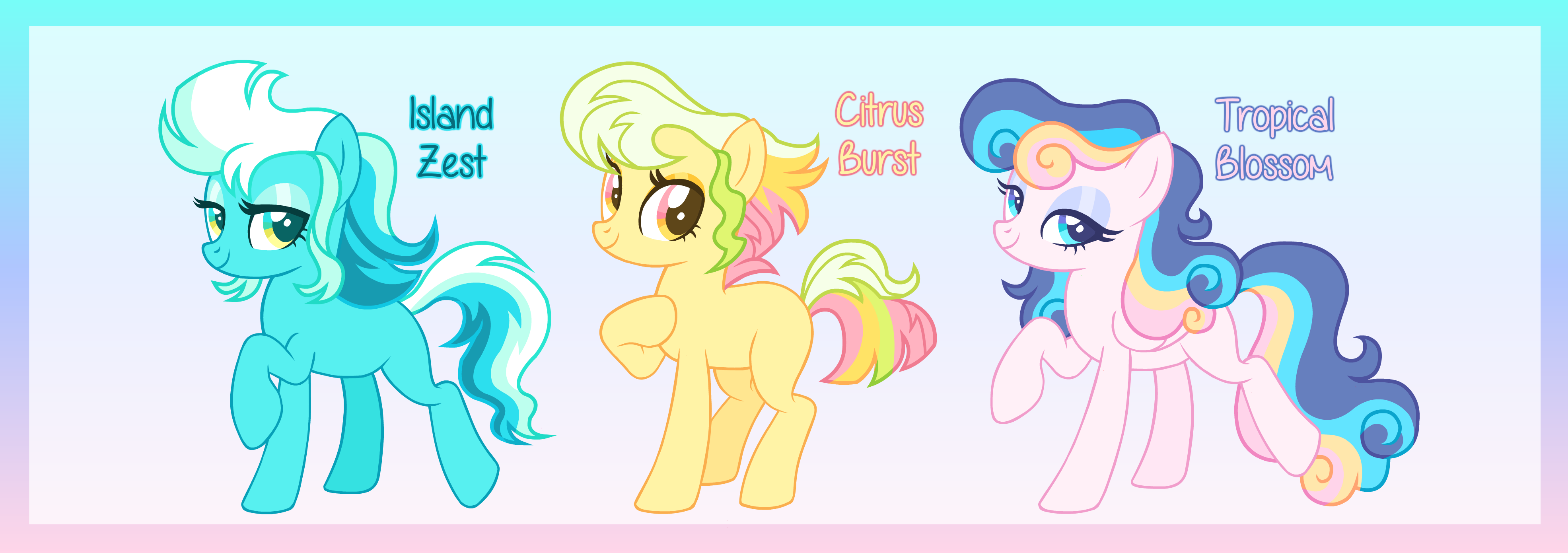 MLP Island Delight Adopts: 3/3 SOLD by Chiwowza on DeviantArt