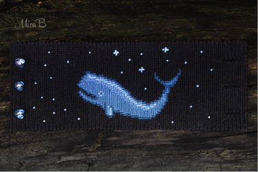 Friendship Bracelet 'Space Whale. Mira B'