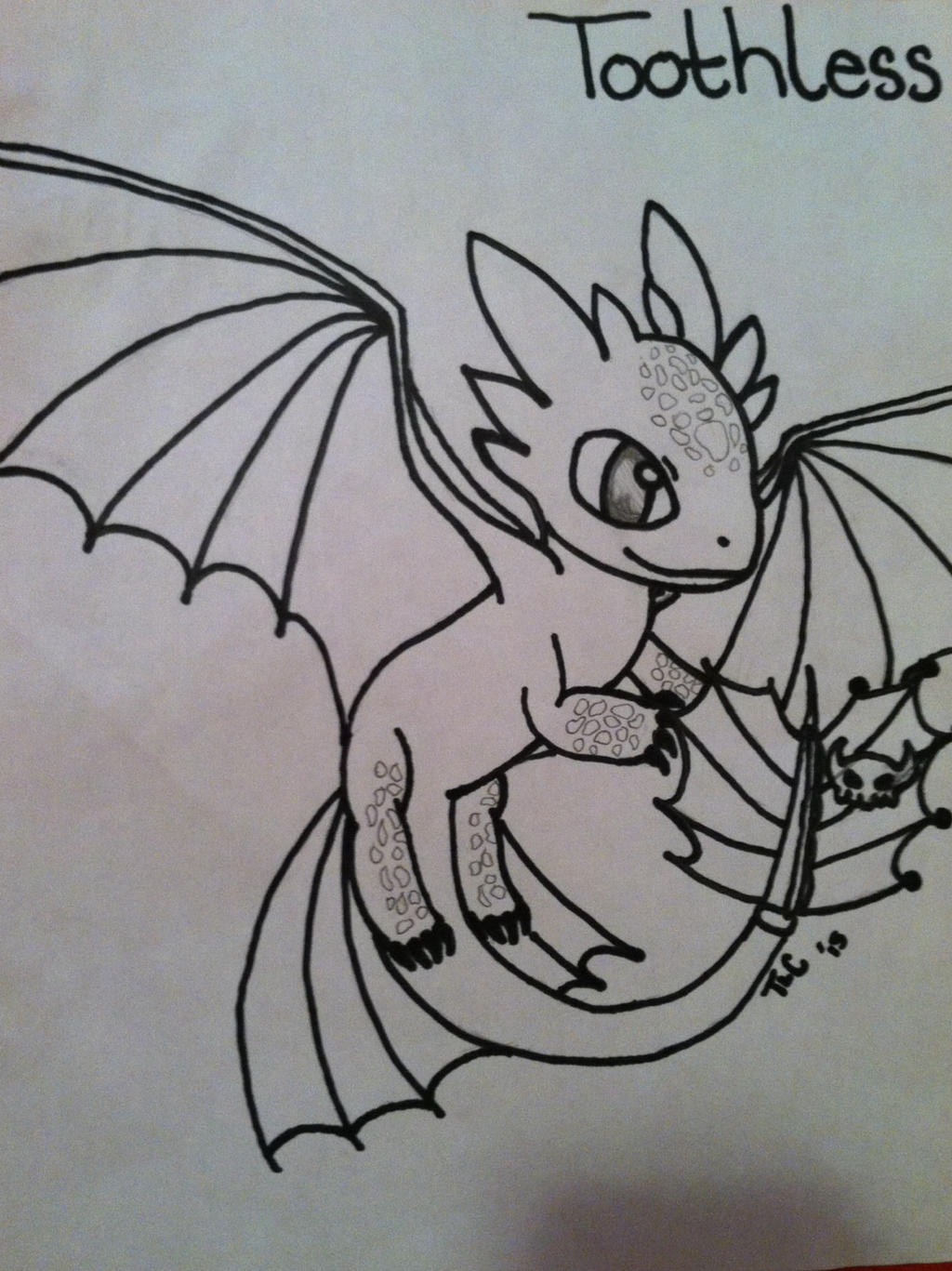 Toothless Chibi Coloring Page by mewmewyasha on DeviantArt