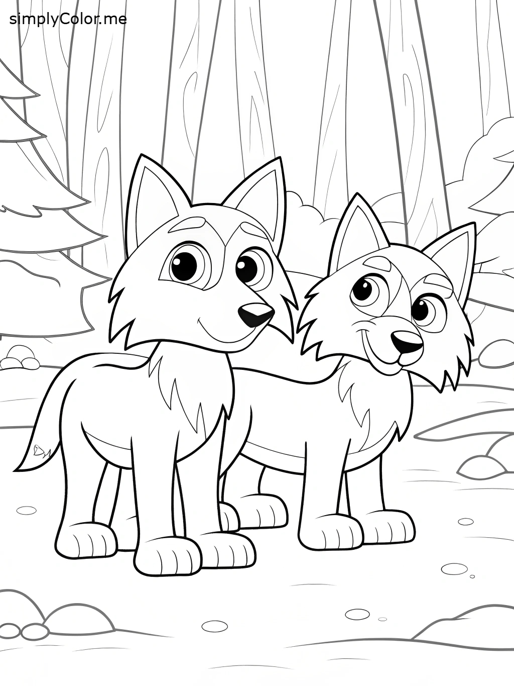 Wolves Coloring Pages Deviantart Free coloring page of wolves by coloringkids on DeviantArt